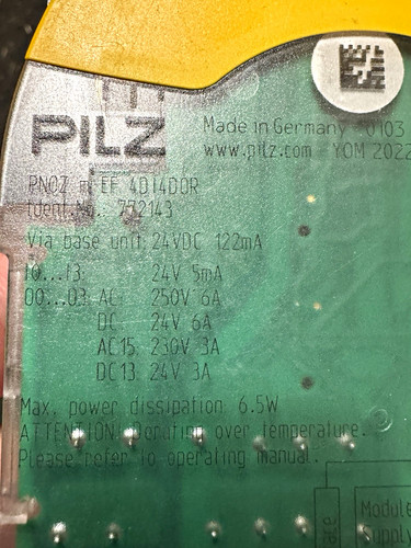 Pilz pnoz 4di4dor - pnoz, m